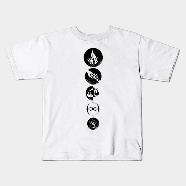 Four's Tattoos Kids T-Shirt by whoviandrea